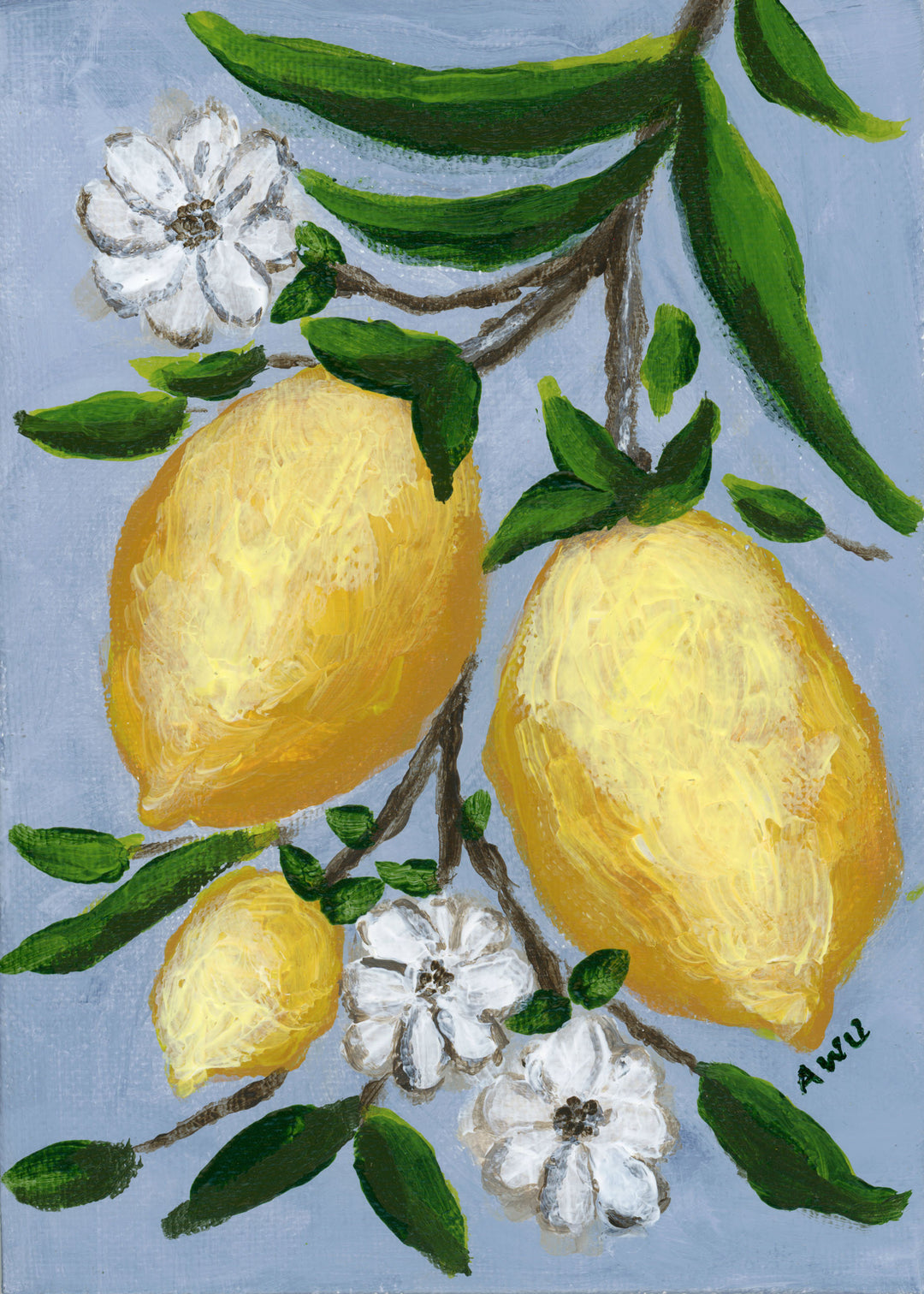 Original Lemon Painting - Lemonade iii
