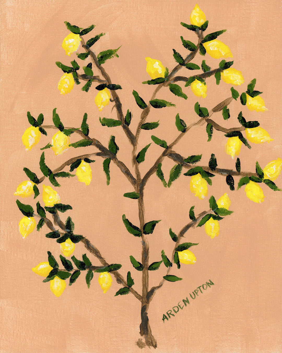 Original Lemon Painting- Lemon Tree i