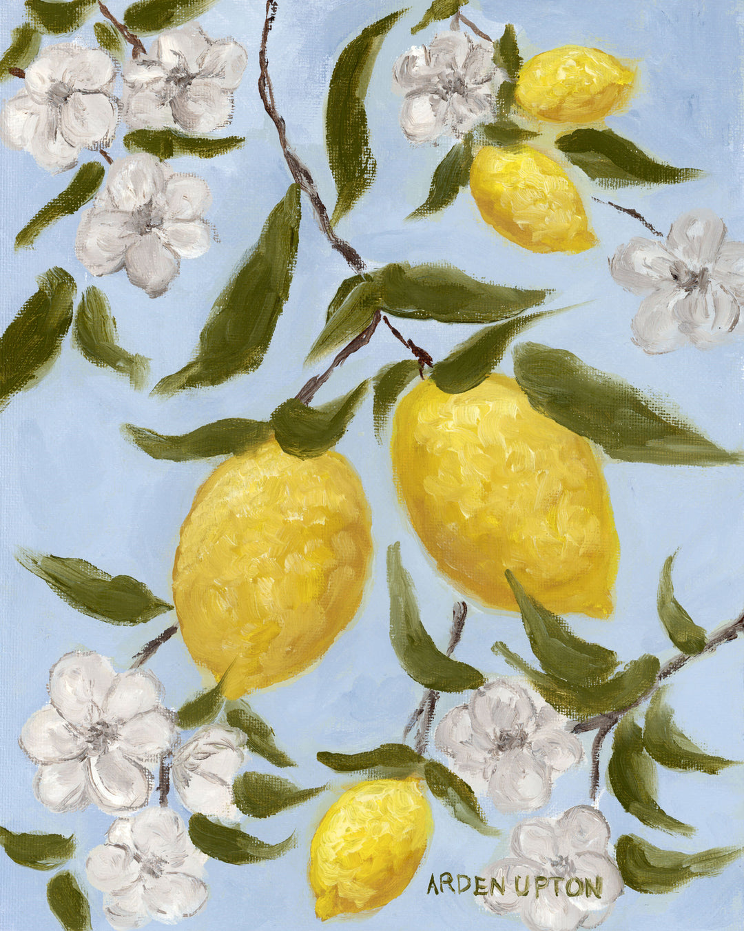 Original Lemon Painting - Lemonade i