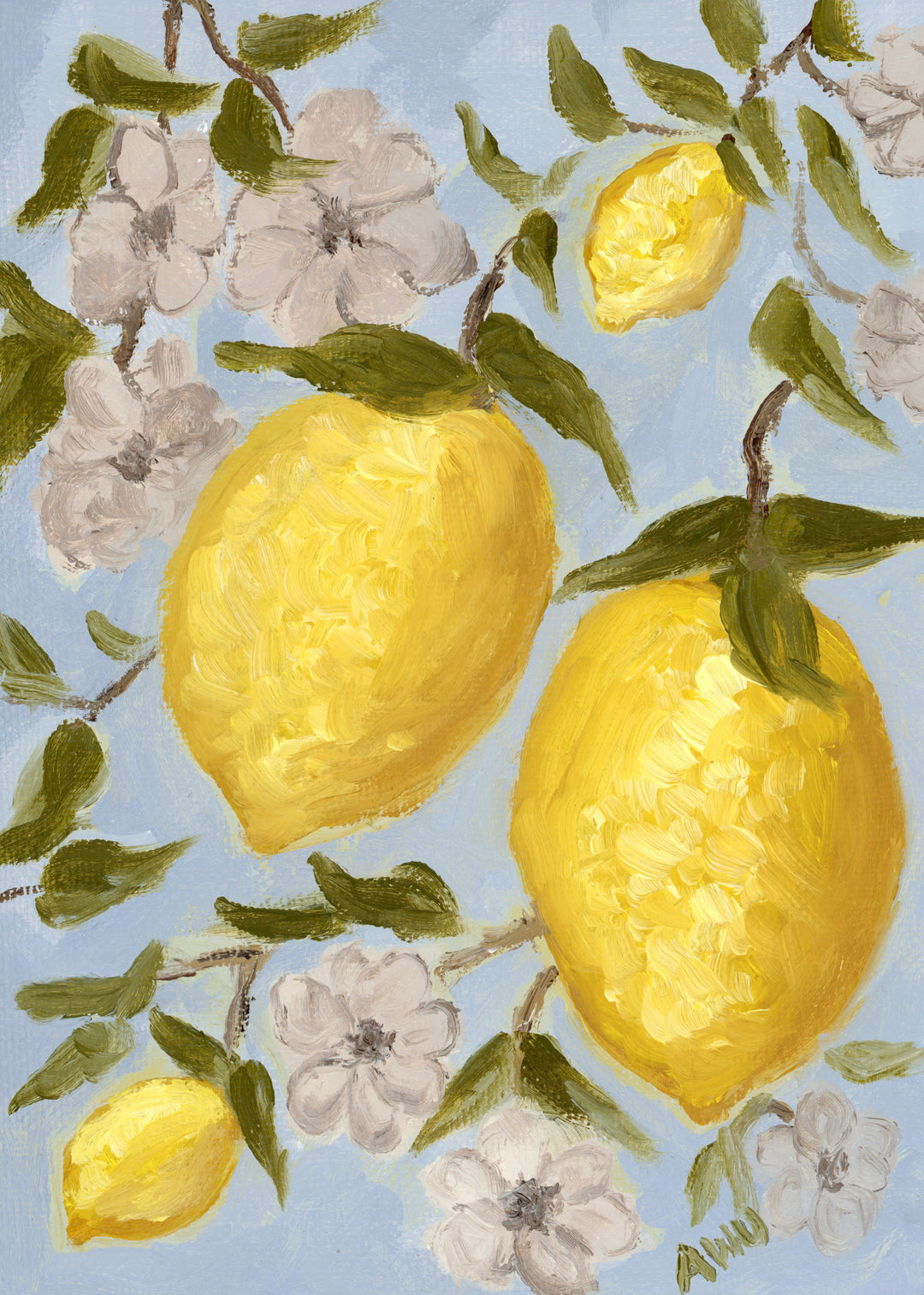 Original Lemon Painting - Lemonade ii