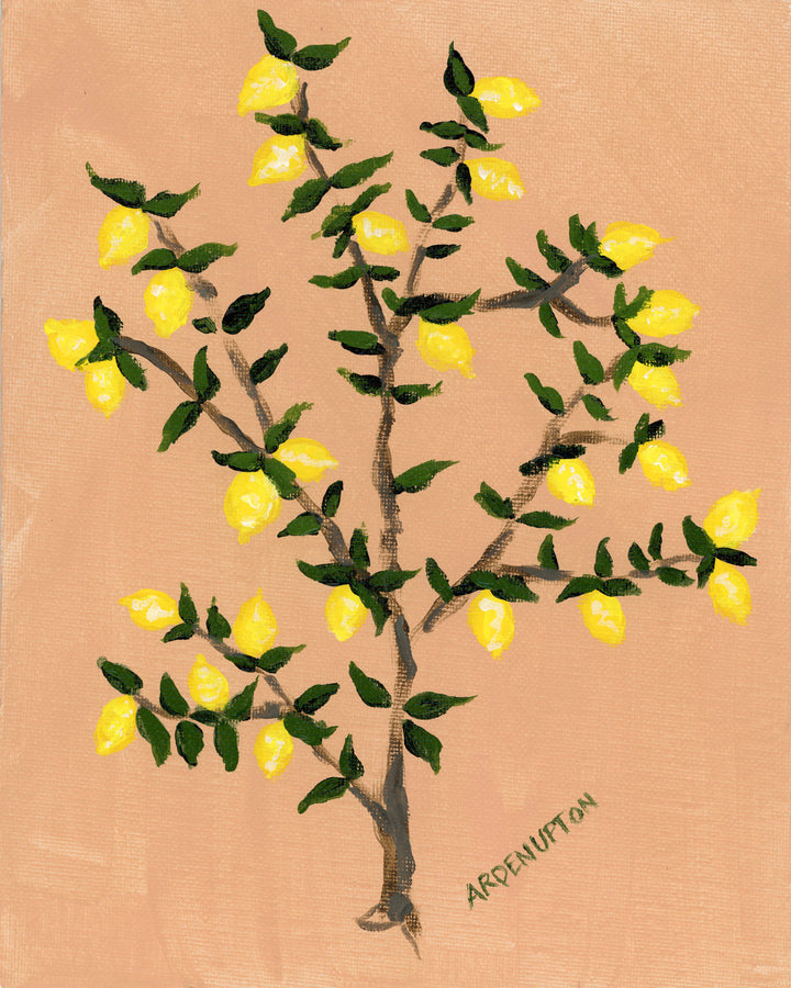 Original Lemon Painting- Lemon Tree ii